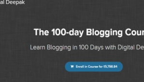 You are currently viewing Digital Deepak – The 100-day Blogging Course