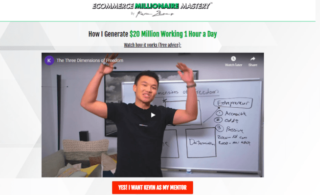Read more about the article Kevin Zhang – Ecommerce Millionaire Mastery (Update 1, 2 & 3)