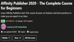 Read more about the article Affinity Publisher 2020 – The Complete Course for Beginners