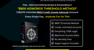 You are currently viewing Create Unlimited $850 threshold Adwords Account With High Success Ratio – WORLDWIDE WORKING METHOD