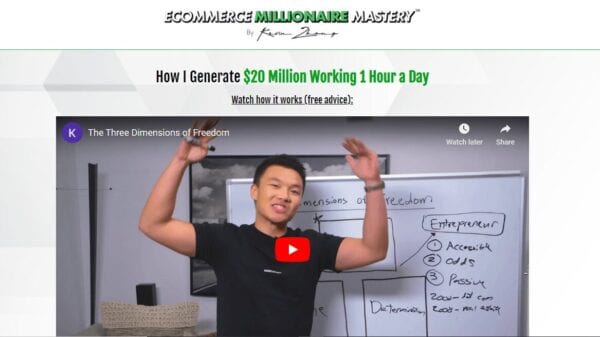 Read more about the article Kevin Zhang – Ecommerce Millionaire Mastery