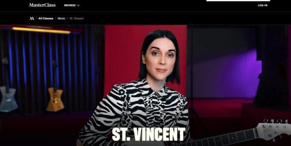 You are currently viewing MasterClass – St. Vincent Teaches Creativity & Songwriting