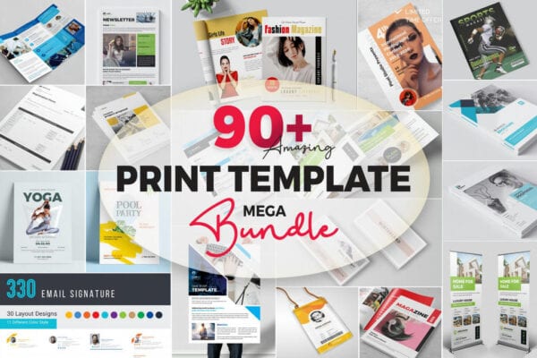 Read more about the article 90+ Print Templates Mega Bundle