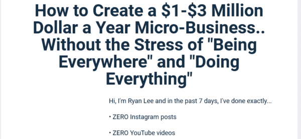 Read more about the article Ryan Lee – Micro-Business Workshop
