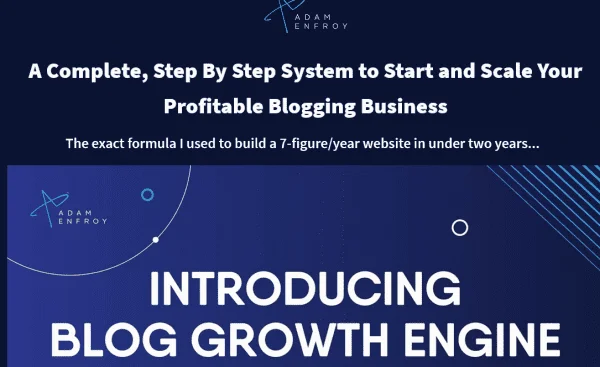 You are currently viewing Adam Enfroy – Blog Growth Engine Update 2
