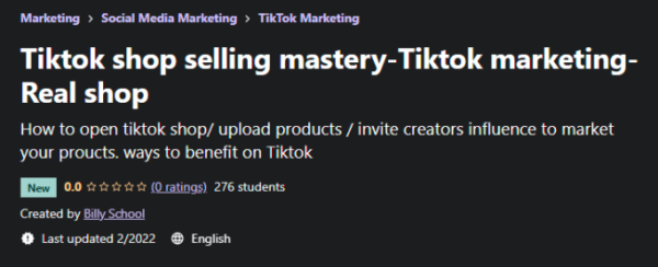 Read more about the article Tiktok Shop Selling Mastery – Tiktok Marketing-Real Shop