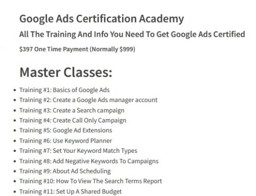 Read more about the article Jack Hopman – Google Ads Certification Academy Download
