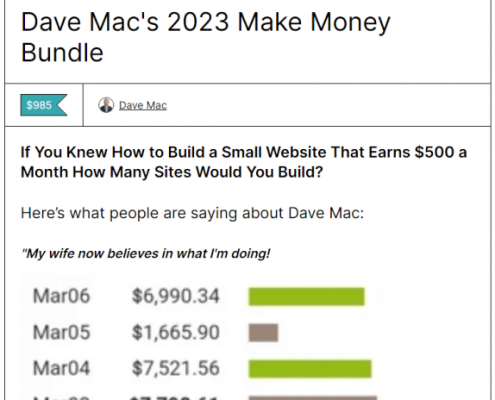 Read more about the article Dave Mac’s 2023 Make Money Bundle Download