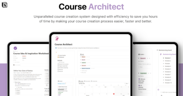Read more about the article Course Architect – Ultimate Course Creation System for Notion Download