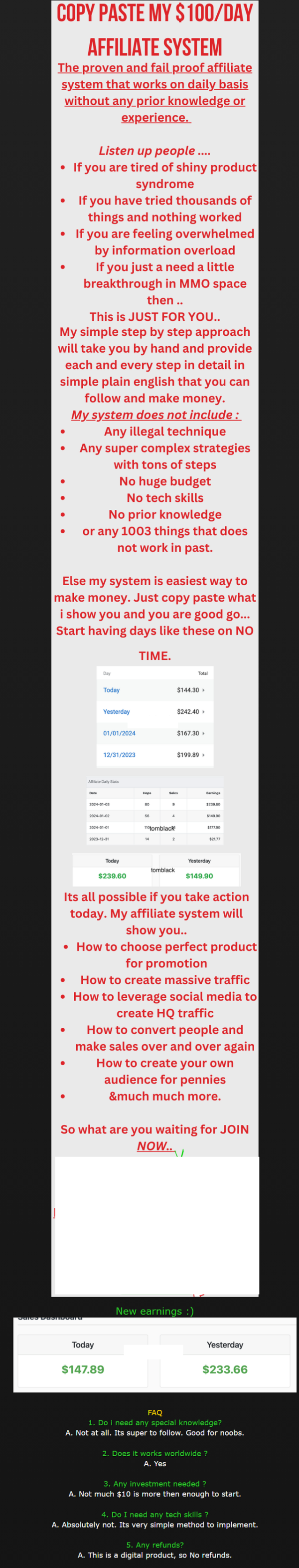 Read more about the article (NEW 2024) Copy Paste my $100/Day Affiliate System and Make Sales Daily Download