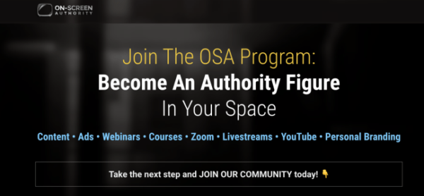 You are currently viewing On-Screen Authority – The Online Course Download