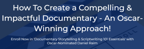 Read more about the article Daniel Raim – Documentary Storytelling and Scriptwriting 101 Essentials Download