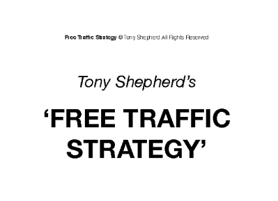 Read more about the article Tony Shepherd – Free Traffic System Workshop Download