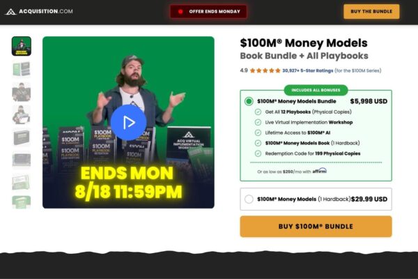 Read more about the article Alex Hormozi $100M Money Models Book Bundle + 12 Play Books Download